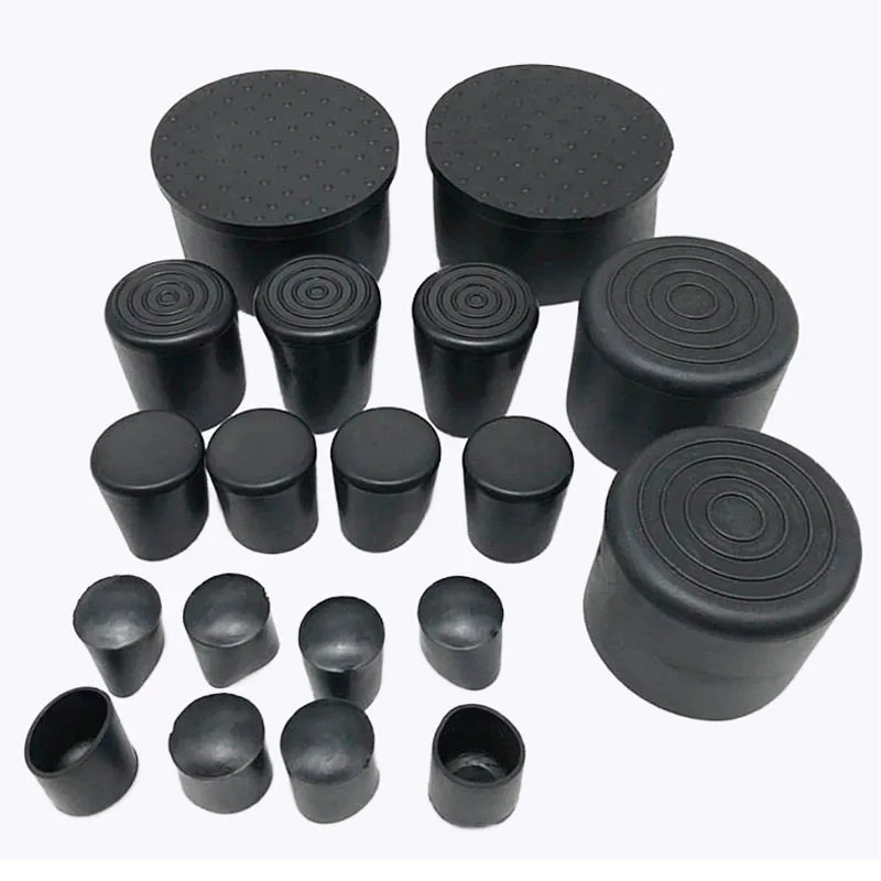 Round Chair Leg Caps PVC Furniture Feet Pads Non-Slip Covers Floor Protectors Pads Non-slip Table Bottom Cover Diameter 6mm~80mm