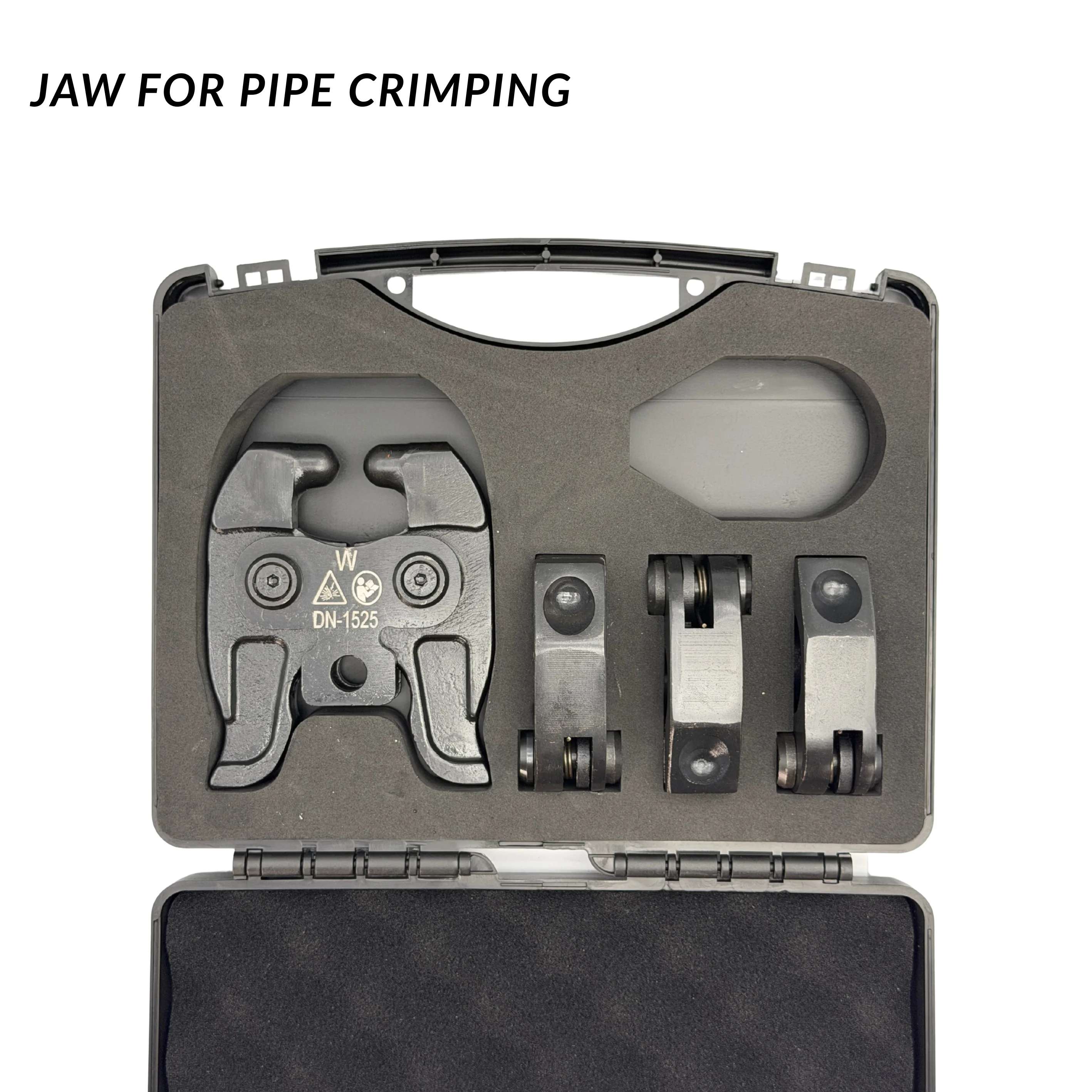 Universal Pipe Crimping Clamp Tool Set, 1/2 to 1-1/4 Inch M12 Manual Crimper with Hard Storage Box, 1 Year Warranty OEM Availabl