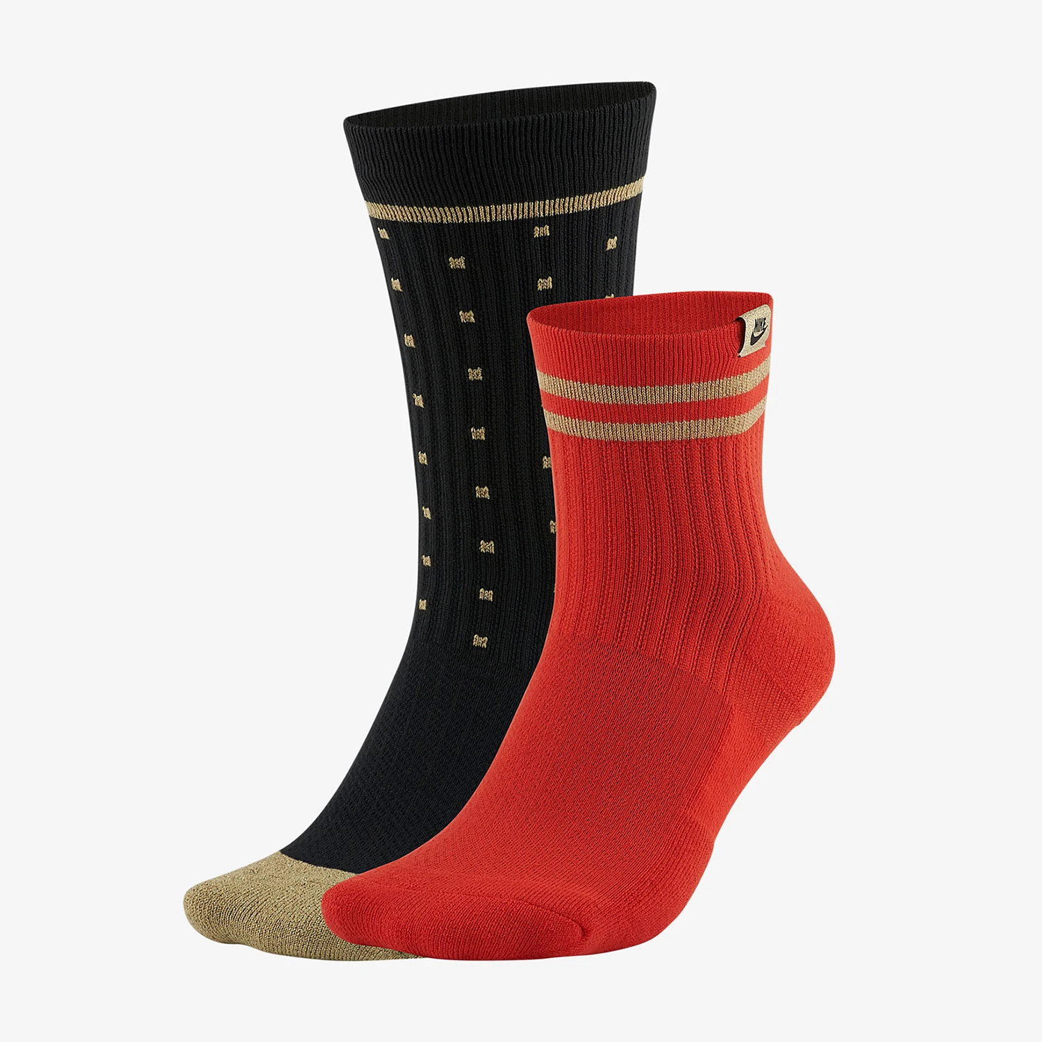 

Оригинальные новые мужские и женские повседневные спортивные носки Nike U SNKR SOX CREW 2PR CU8324-901