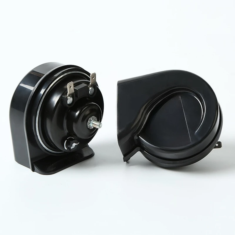 12V high-power waterproof snail horn Auto parts snail horn Super loud high and low double tone snail horn