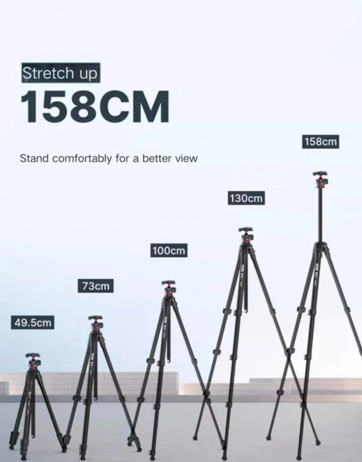 Ulanzi Qing Cong Shadow Metal Ball Head Tripod Tripod Portable Mobile Phone Micro SLR Camera Travel Shooting Universal