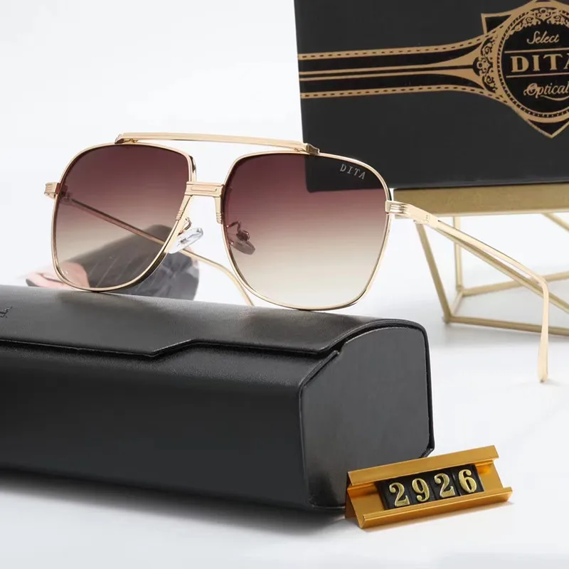 New Dita Sunglasses Men Army Military Aviation Pilot Sun Glasses Polarized Lens Woman Luxury Brand Vintage With Original Box