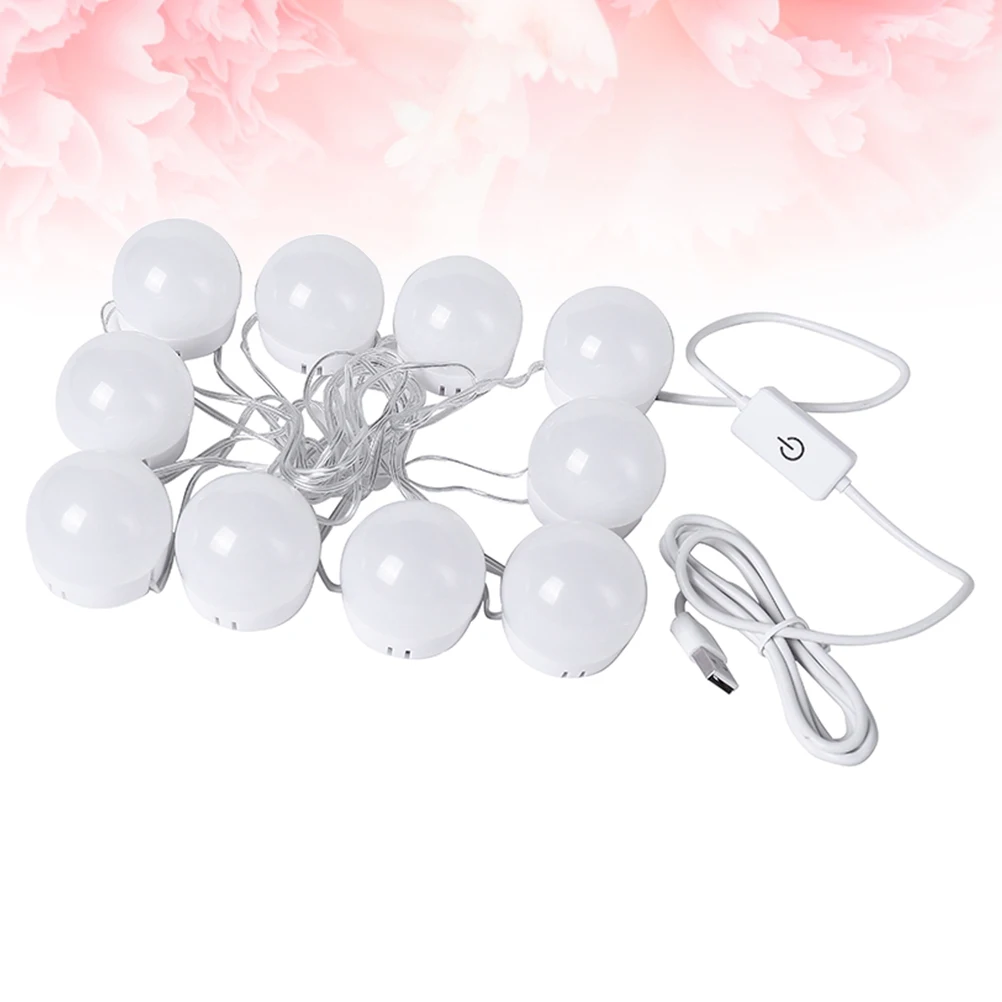 

1 set Mirror Light Bulbs 3 Colors Brightness Adjustable LED Vanity Mirror Lighting Soft Not Dazzling Instant Installation