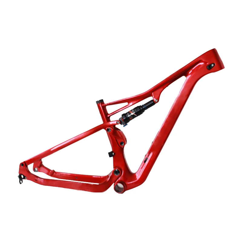 

High Quality T800 Carbon Fiber Full Suspension Bike Frame Custom Logo For 29er Sports Bike Production