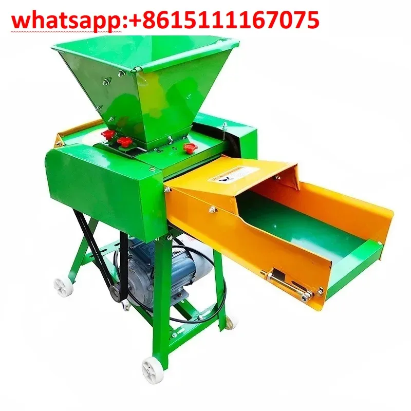Farm Feed Straw Forage Chopping Equipment, High Efficiency Hay Silage Chaff Cutter For Livestock Husbandry Sites