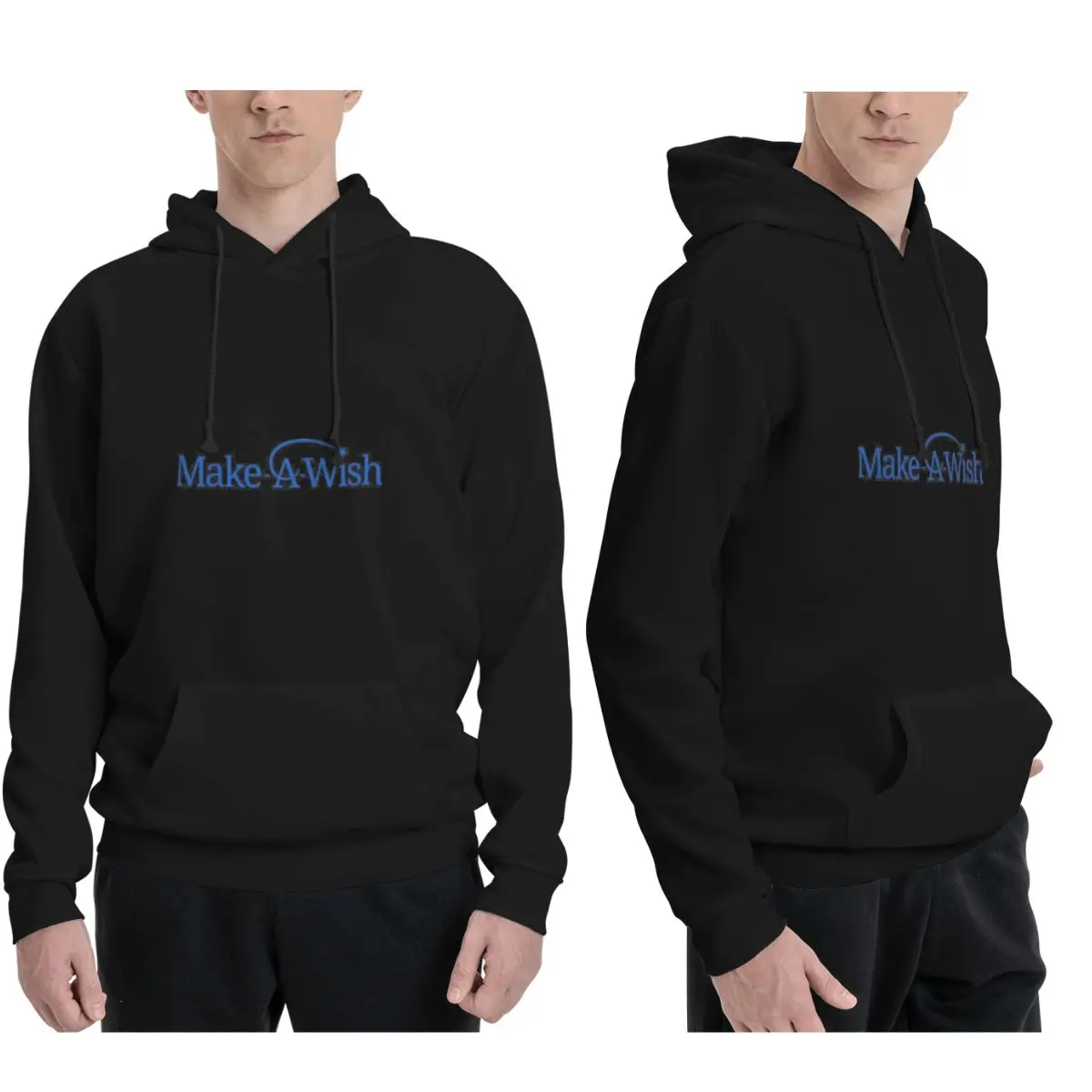 

Толстовки с капюшоном Make A Wish Foundation Of America, мужские и женские повседневные пуловеры, толстовка в стиле Харадзюку с длинными рукавами и капюшоном, осень-зима