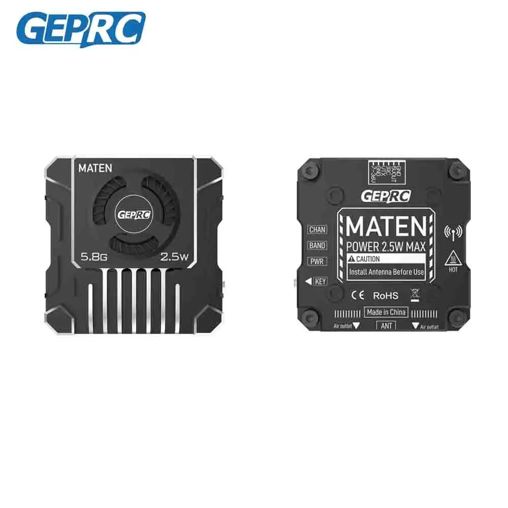 

GEPRC MATEN 5,8G 2,5 Вт VTX PRO корпус числового управления из алюминиевого сплава, вспомогательные дроны с рассеиванием тепла, аксессуары, радиоуправляемые детали