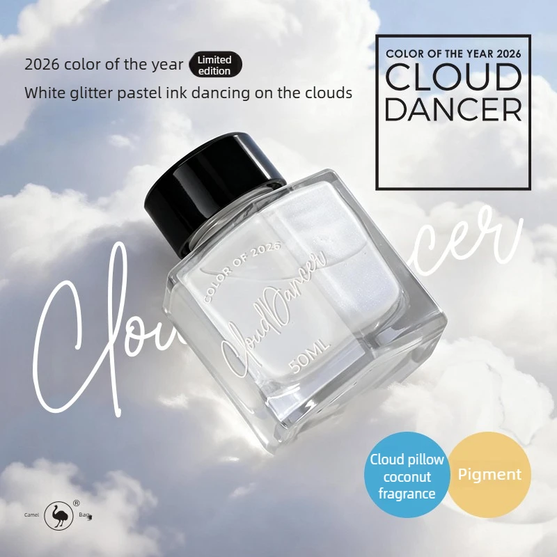 Ostrich 50ml 2026 Color Cloud Dancer Fountain Pen Ink Stationery School Office Supplies For JINHAO HONGDIAN MAJOHN - view 2