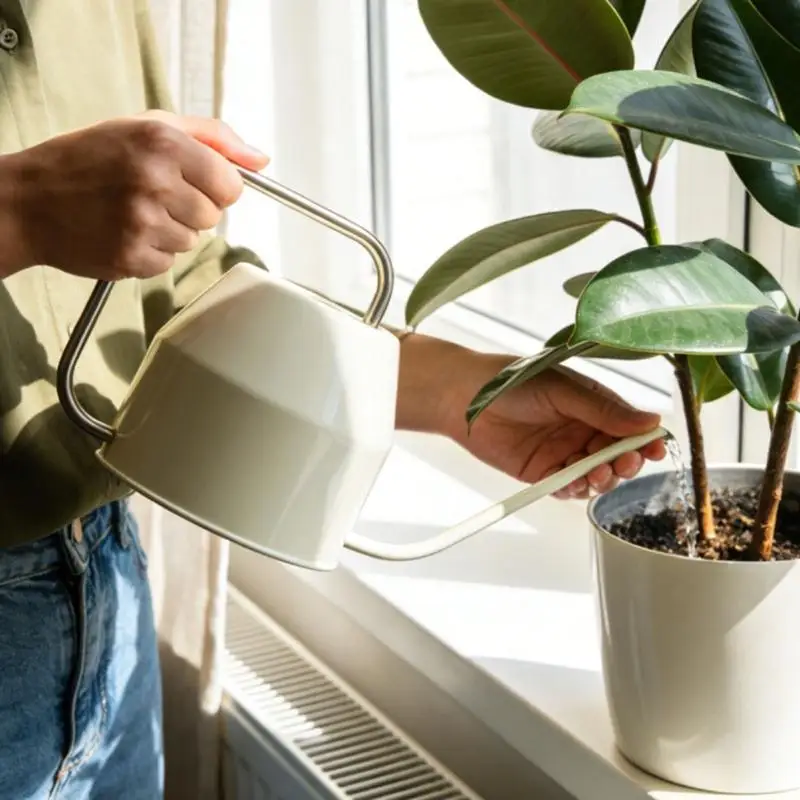 QX2E Decorative Garden Watering Can With Narrow Spout For Small Houseplants Succulents