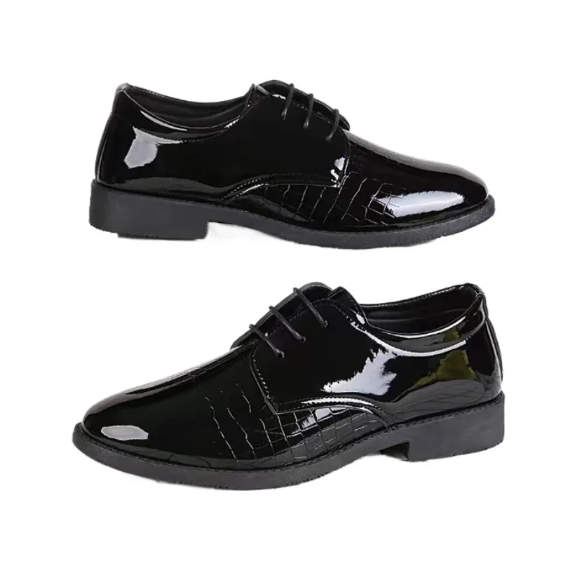 Men Leather Shoes Business Formal Fashion Leather Shoes Korean Style Casual Youth Versatile Men Leather Shoes