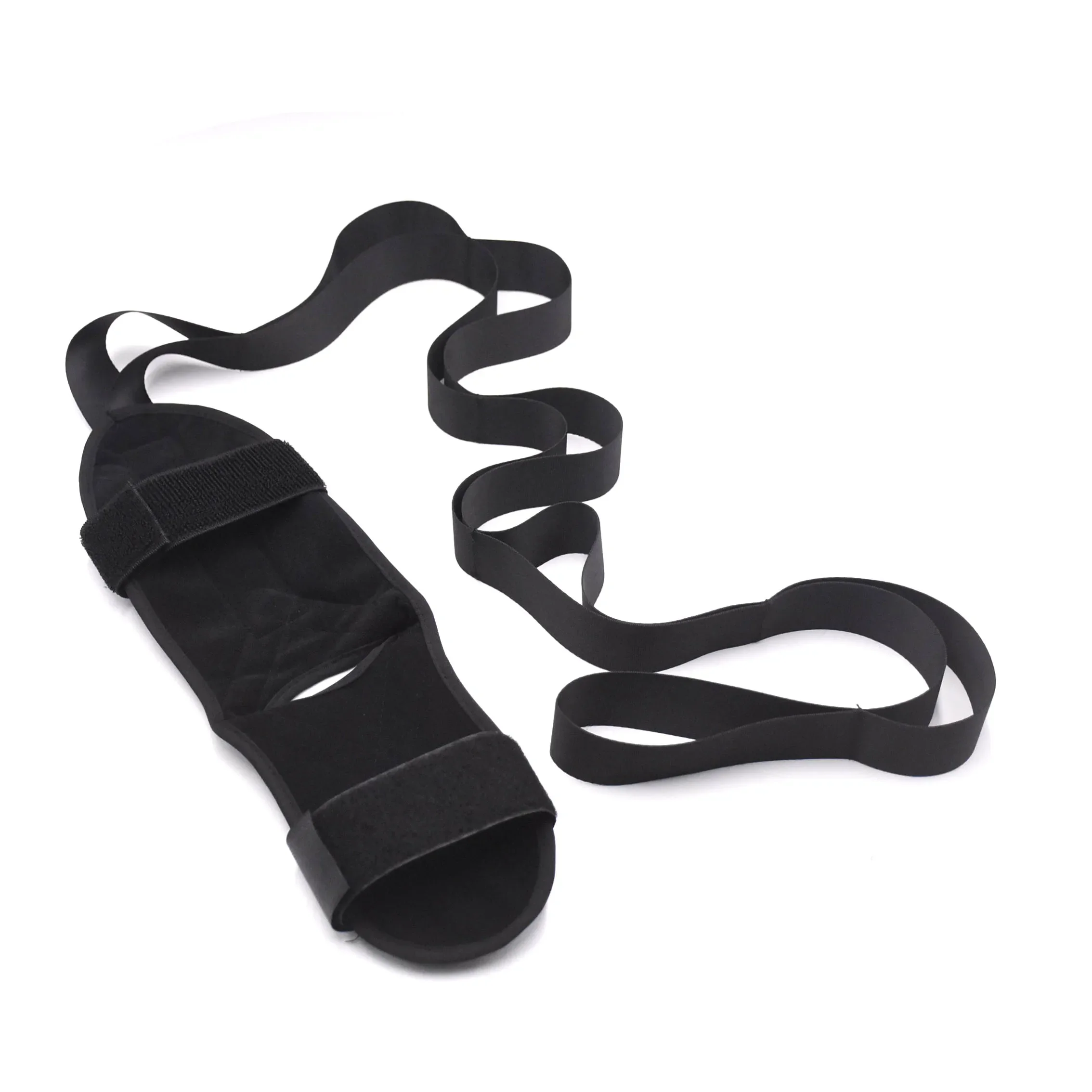 

Custom Stretch Nylon Webbing Exercise Stretching Belt Yoga Stretch Strap With Foot Bootie