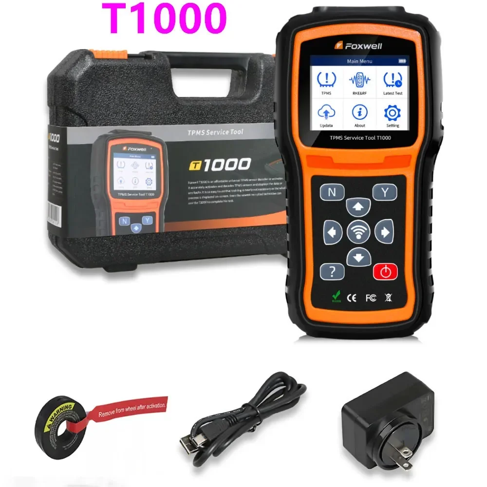 Датчик контроля давления в шинах Foxwell T1000, датчики системы мониторинга давления в шинах, активация программирования, PK TS508