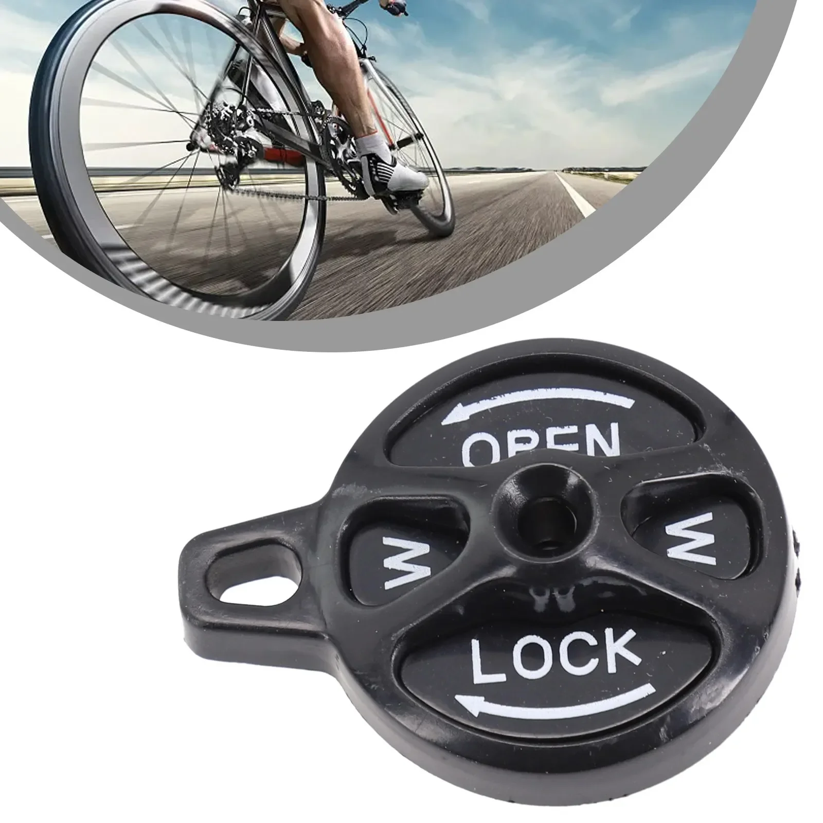 MTB Road Bike Fork Lock Cap Switch Practical Manual Lockout Assembly Kit AluminumAlloy Bicycle Front Fork Locking Cap