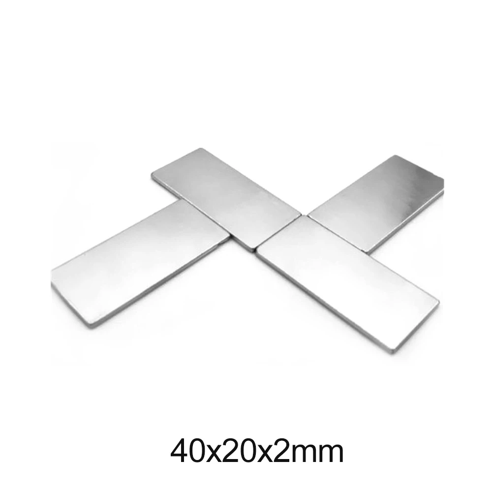 

Мощный листовой магнит 40x20x2 мм, прямоугольный магнитный блок 40*20*2 мм для домашних холодильников, офисов, DIY проектов 40*20*2