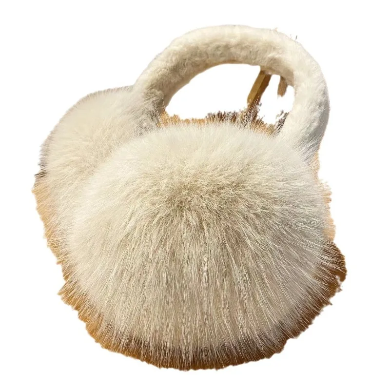Inverno Volpe Paraorecchie Peluche Paraorecchie Donne Inverno Caldo Paraorecchie Unisex Portatile Orecchio Cuffia Esterna Antigelo Earcover 1PC