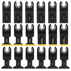 8/18pcs Titanium Oscillating Multitool Blades,Metal Cutting For Nails Wood Plastic And Hard Material Oscillating Tool Blades Kit