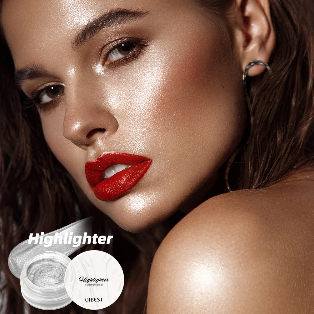 

Sparkling Shimmer Highlighter Cream Gel Natural Pearlescent Glitter Face Contour Body Brighten Modify Outline Highlight Makeup