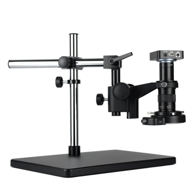 Professional Digital Electronic Video Microscope 38MP USB HDMI-compatible Camera 300X Lens& LED Circular lamp For Phone Repair