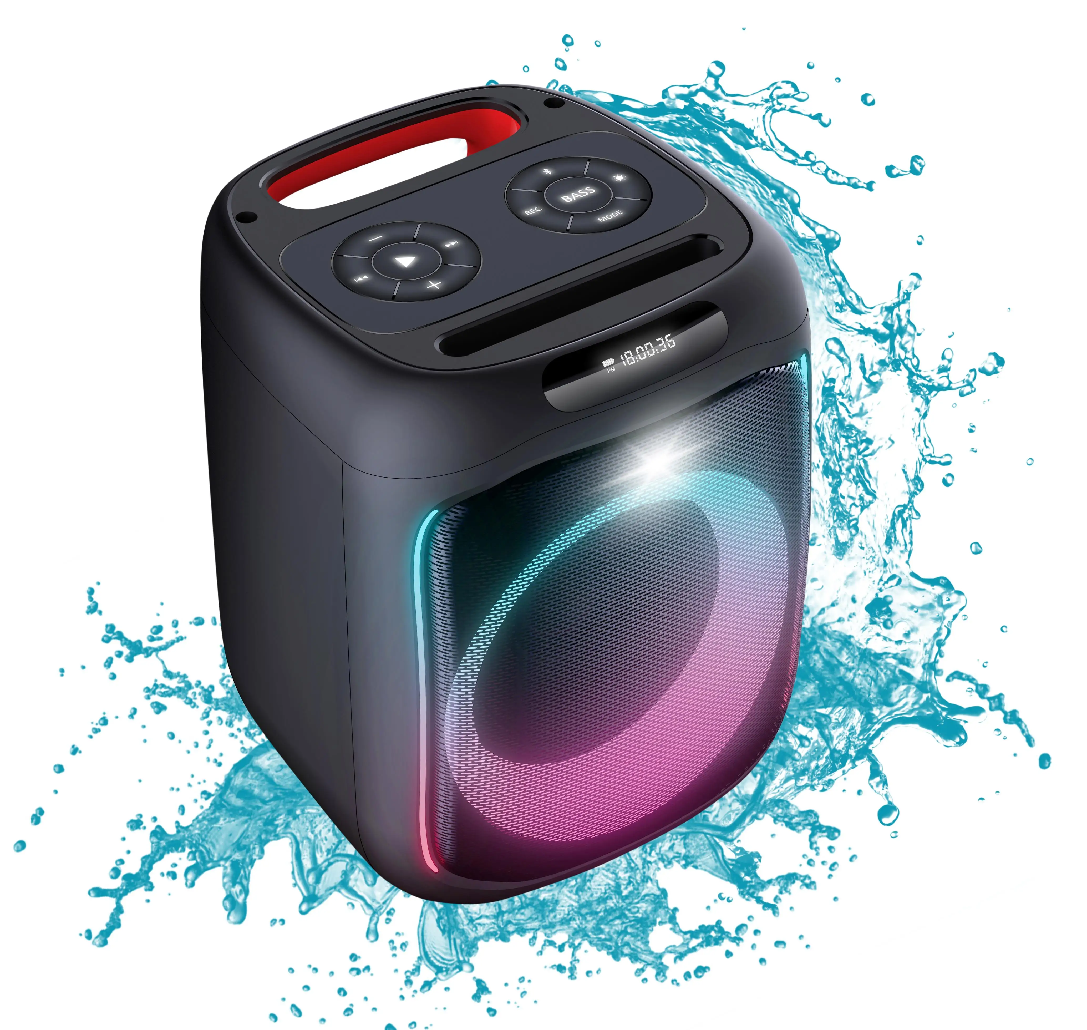Hot Selling Two Way Audio Box With Handle 6 Inch Portable Speakers Wireless Bluetooth