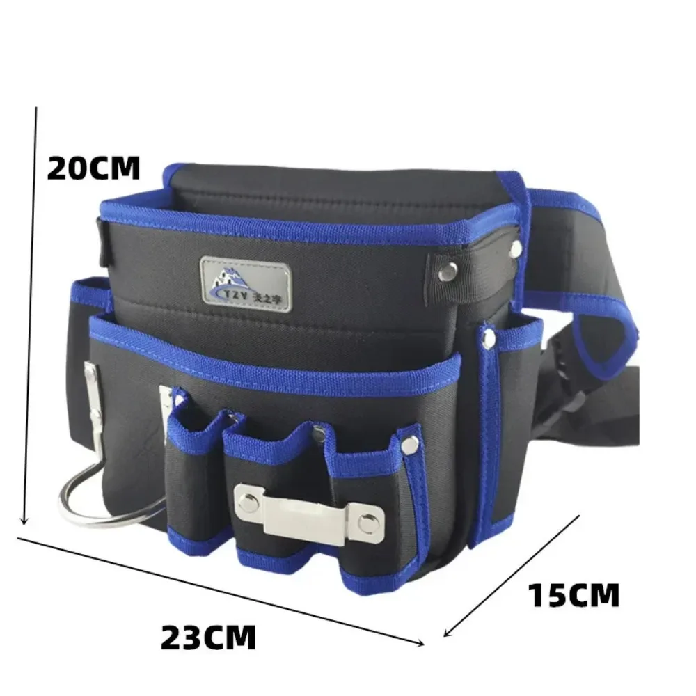 Professional Electrician Waist Bag Multifunctional Tool Storage Bag Organizer Portable Leather Work Tools Bags Carpenter\'s Work