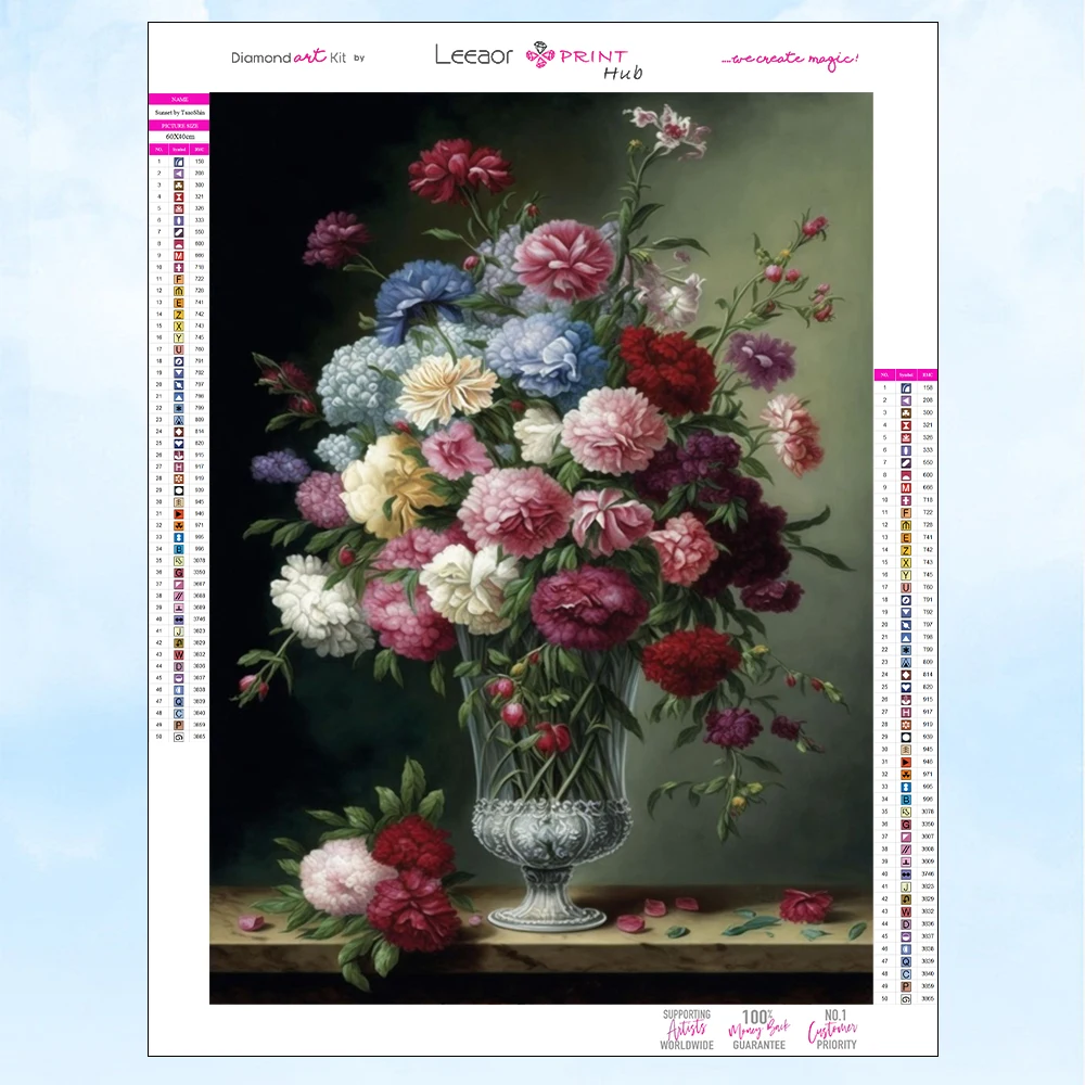 5D Diy Flowers Diamond Painting New 2023 Classic Art Colors Mosaic Embroidery Full Rhinestone Cross Stitch Kit Home Decor Gifts