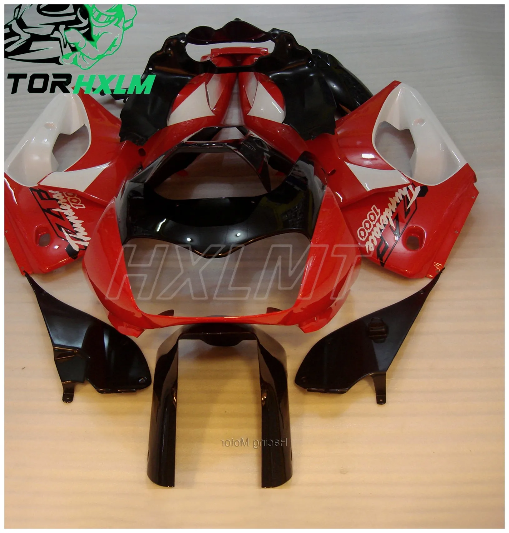 Customized Bodywork Fairing Set - Fairing YZF 1000R 1996 - 2003 Red White Body for YAMAHA YZF1000R 96 97 Fairing Thunderace 98 9