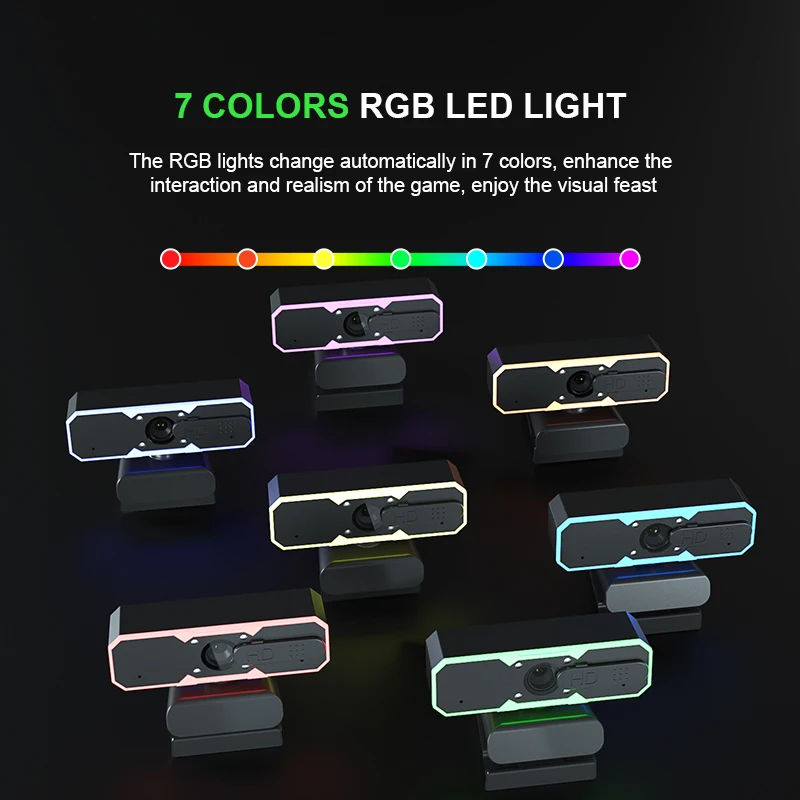 Anywii Full Hd Webcam Pc Computador Web Camera Desktop Laptop Usb Web Cam Microfone de foco automático Mini Webcamera