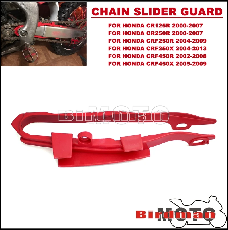 Supermoto Dirt Bike Enduro Chain Slider Guard Swingarm Slider Protection for Honda CR125R CR250R 00-07 CRF250 CRF450 2002-2013