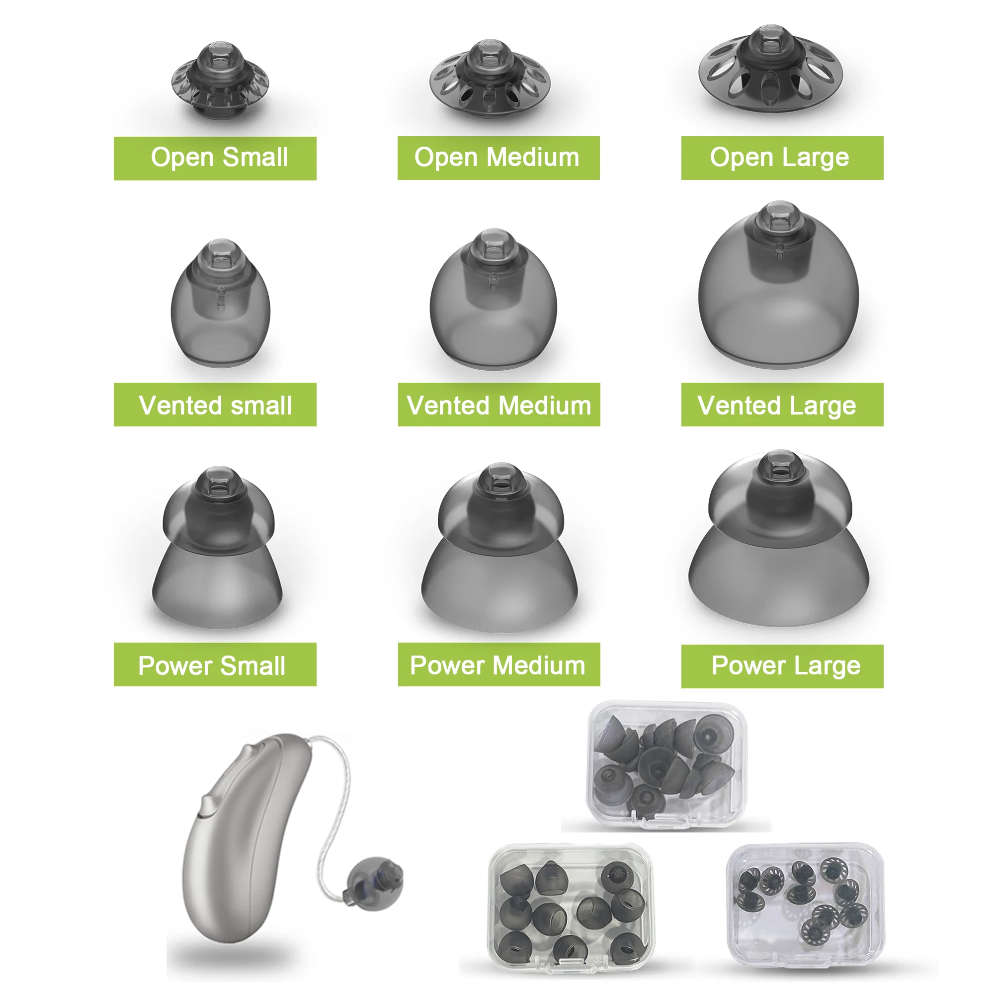 

Hearing Aid Domes for Phonak Replacements,Phonak hearing aid 4.0 Domes 10pcs, Universal Domes for Phonak-Unitron RIC Hearing aid