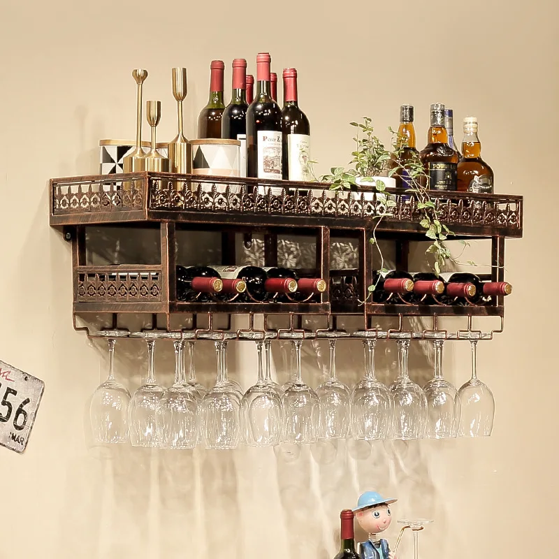 Wall-mounted red wine glass holder Creative red wine holder Goblet Hanging cup Inverted goblet