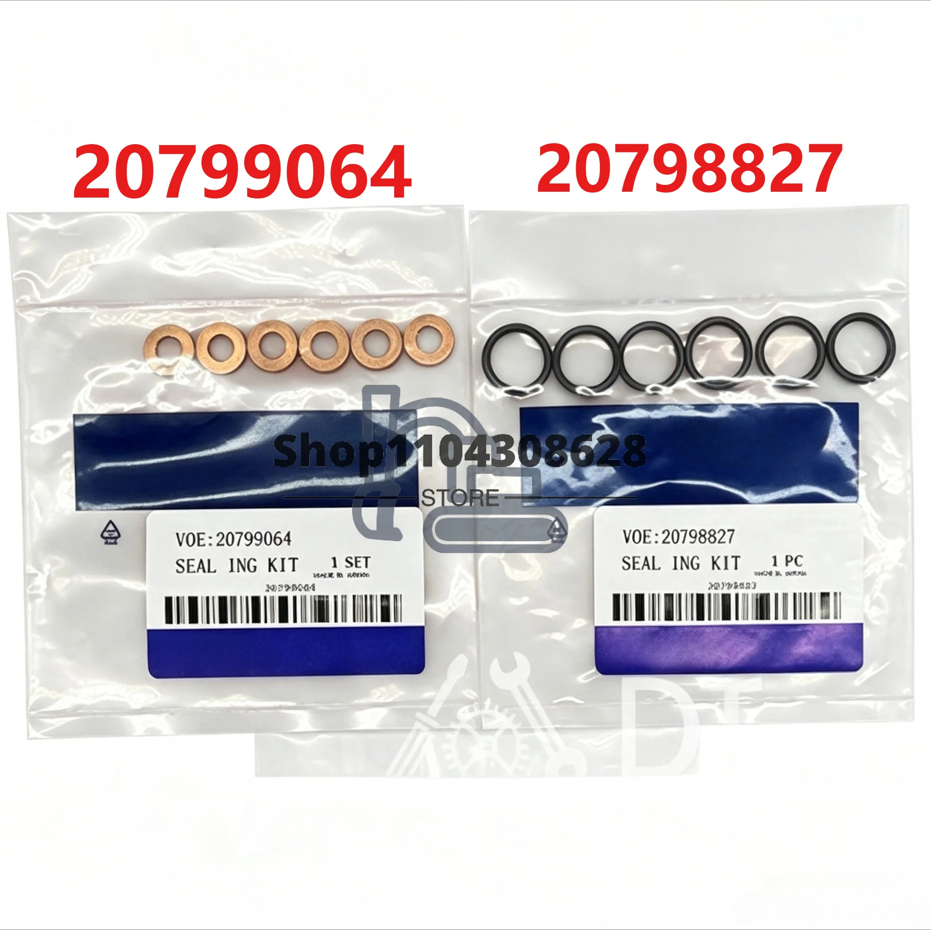 O-RING 20798827 20799064 Excavator Parts Seal Kit VOE20798827 VOE20799064 Compatible With EC210C L, EC210C LD, EC210C LR EC210CN
