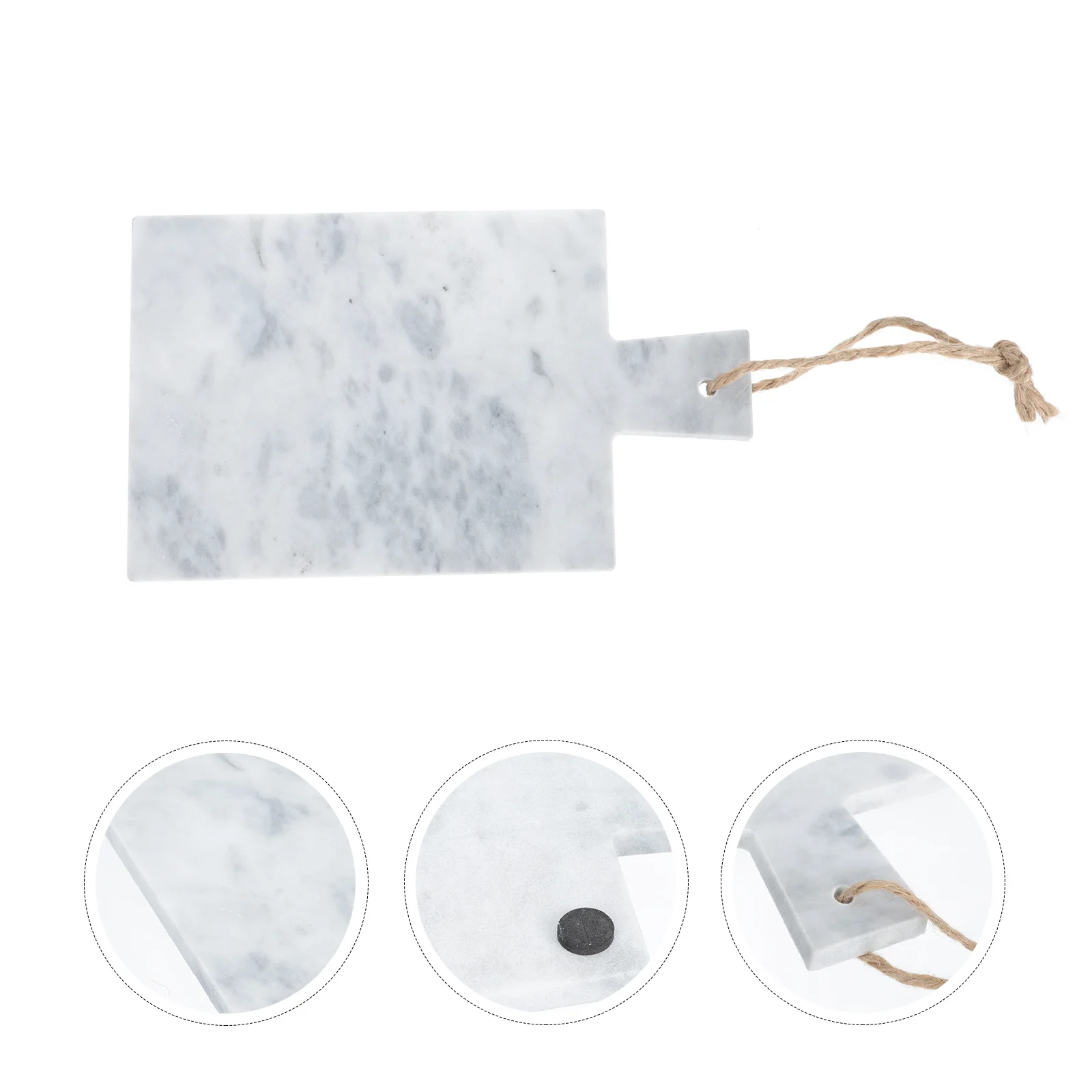 

1Pcs Marble Handle Tray Premium Natural Texture Creative Food Serving Plate Dessert Biscuit Tray Party Banquet Dinner Tableware