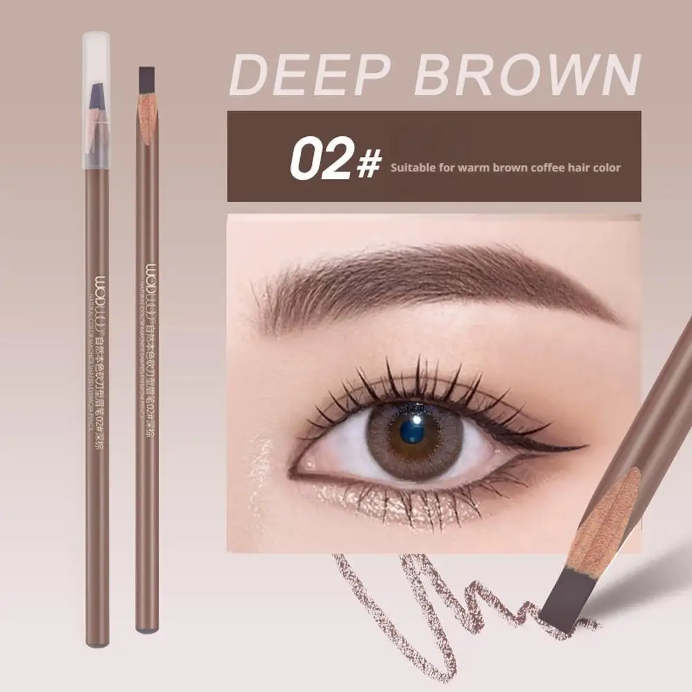 Matita per sopracciglia con nucleo rigido Colore naturale impermeabile a lunga durata e a prova di sbavature Sopracciglia per il sudore Trucco cosmetico Render G7K4