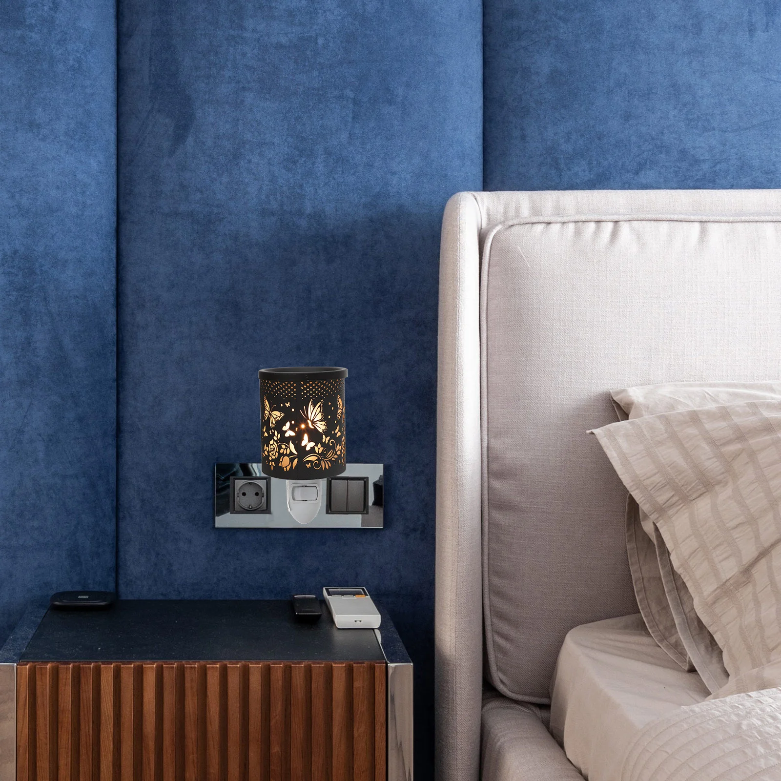 

Warmer Light Melting Wax Aroma Lamp Projection Night Plug Electric Wax Warmer Lamp Romantic Aroma Diffuser