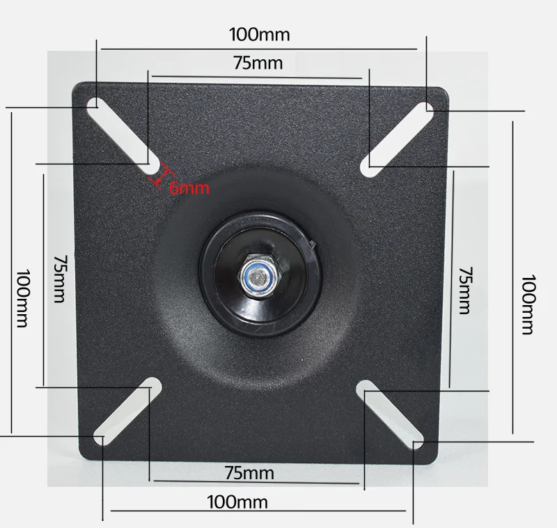10kg 3T-II Full Motion Monitor Mount Parts 10' 24' 27' Tilt Swivel LCD Wall Bracket Monitor Pipe Mount VESA 75X75 100X100 - view 6