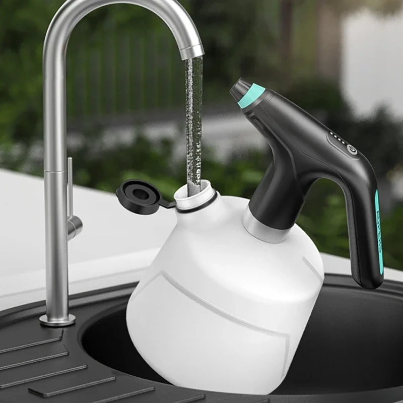 2L Electric Watering Can Home Sanitizing Sprayer Bottle Extend Pole USB Charging Adjustable Nozzle Garden Tool Hand Watering