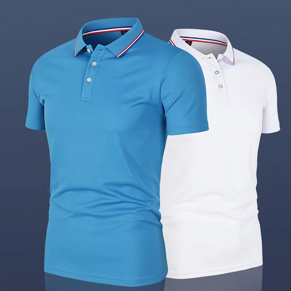 

Men's Polo Shirt Solid Color Short Sleeve Collar Spring Summer Team Work Clothing Customized Fashion Casual