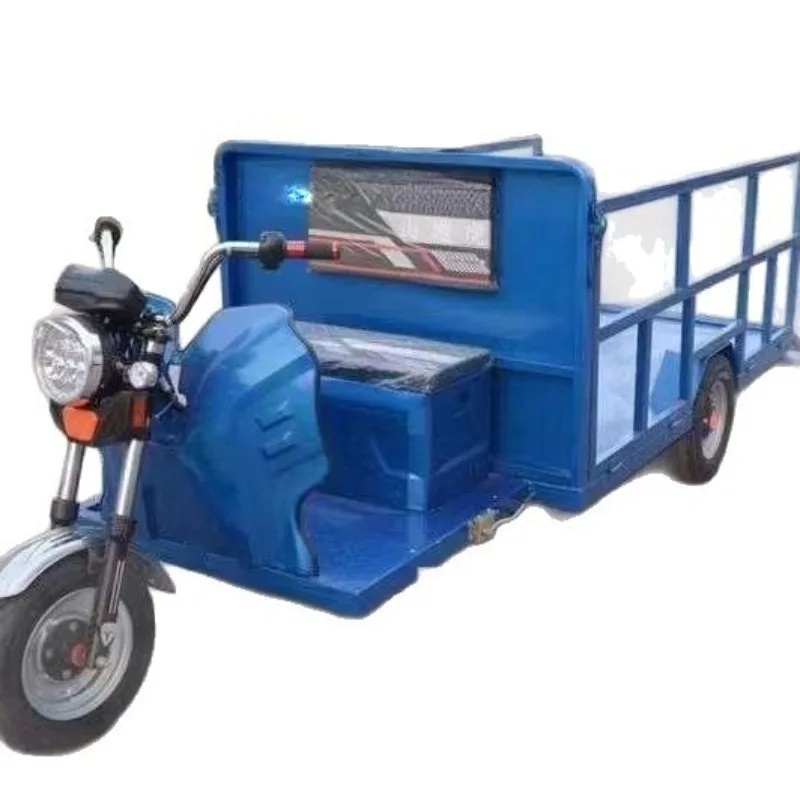 Workshop material handling truck Construction site flatbed truck Seated four-wheel transporter