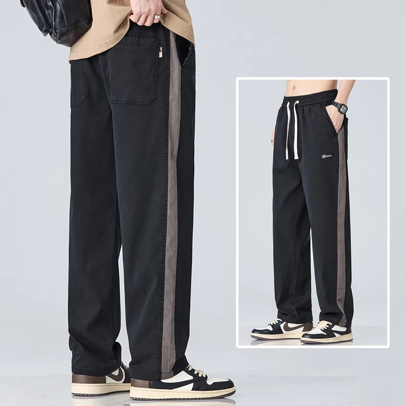 

Ice Silk Thin Men's Casual Pants Fashion Laisel Sports Long Wear Summer New