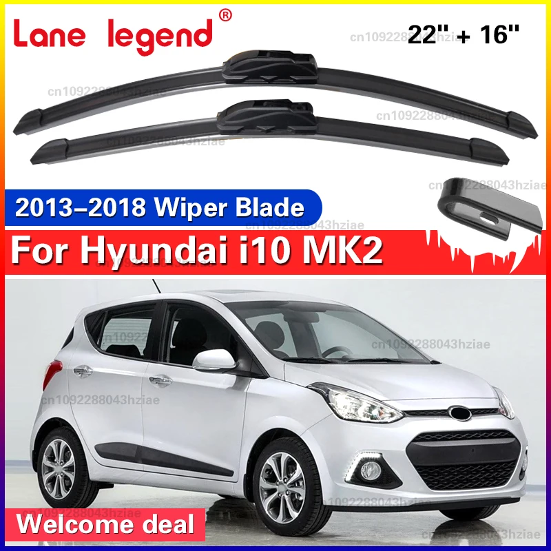 

2 шт. автомобильный дворник для Hyundai i10 MK2 2013-2018 передние и задние щетки стеклоочистителя щетки автоаксессуары 2013 2014 2015 2016 2017 2018