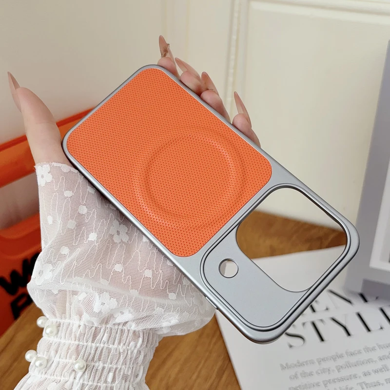 For OPPO Find X9s Pro Case Hard Triangle Pattern PU Leather +Hard PC Ultra-thin Protective Cover For Find X9S Pro