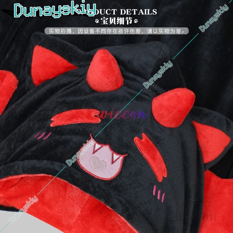 

Kawaii Cartoon Cat Y2K Plush Blanket Pajamas Hooded Cape Winter Poncho Cloak Cosplay Costume for Women Adults