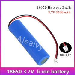 Aleaivy 3.7V 1S 18650 lithium battery pack 3500mAh for plug PH2.0 cable of Radio-controlled car 4WD robot toy car