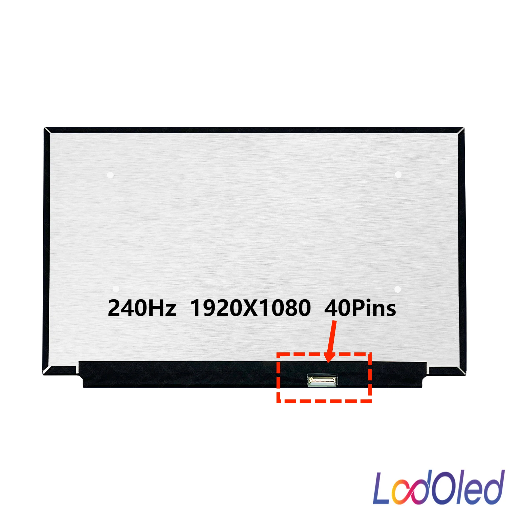 Imagem -02 - Painel Lcd Fhd Matrix Non-touch 240hz para Asus Tuf Dash F15 Série Fx516pr Ips 15.6 40pins 1920x1080