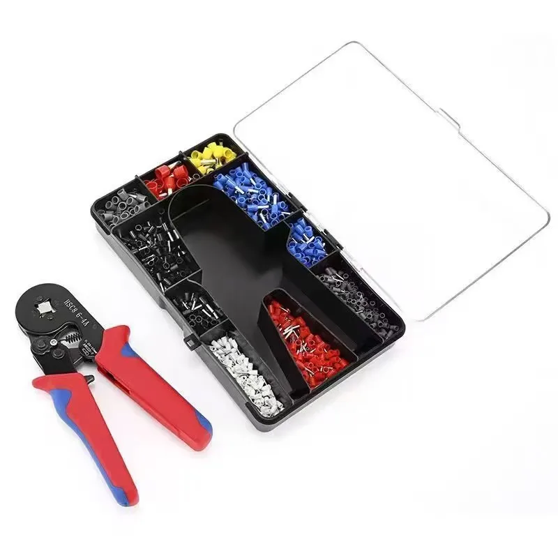 HSC8 6-4A Mini Portable Steel Pipe Terminal Crimping Pliers Household Electric Toolbox