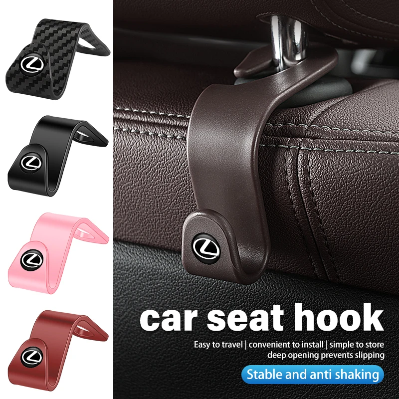 Car Seat Back Hook Bag Hanging Handbag Organizer Hanger For Lexus UX250h RX450h CT200h RX400h NX300h RX350 RX300 GX470