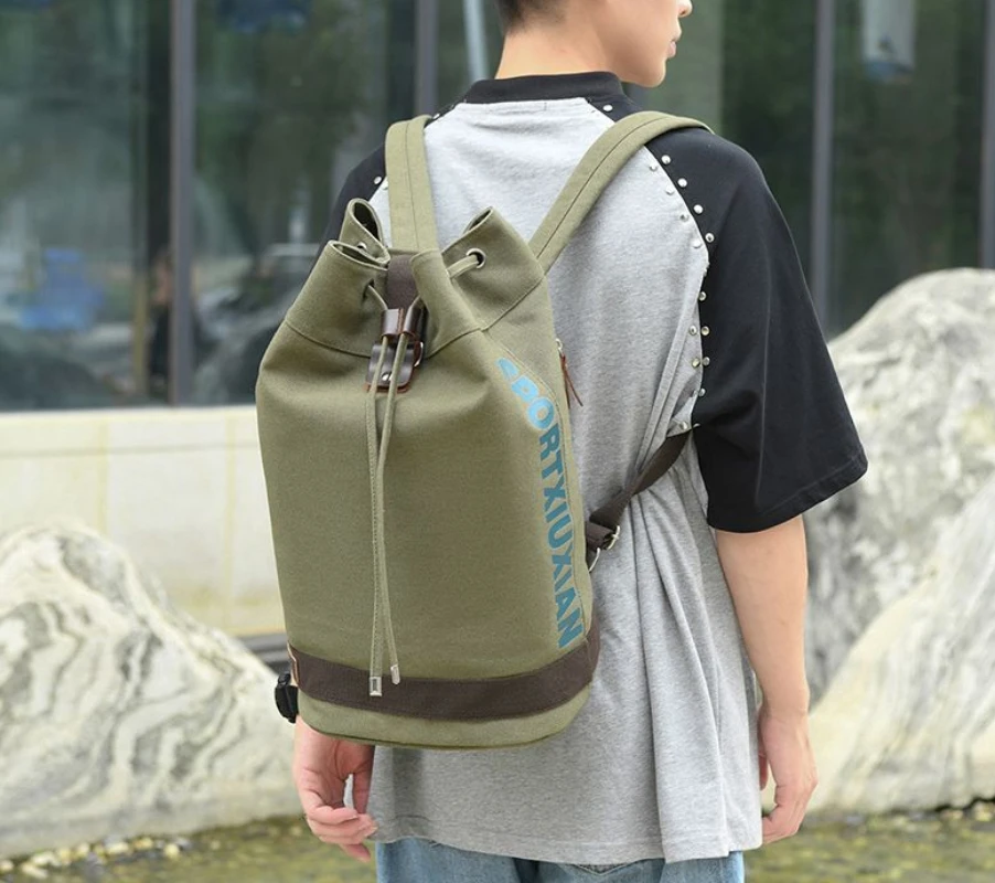 Men's New Vintage Fashion Versatile Casual Travel Large Capacity Backpack For Men Back Packs Travelling Bags