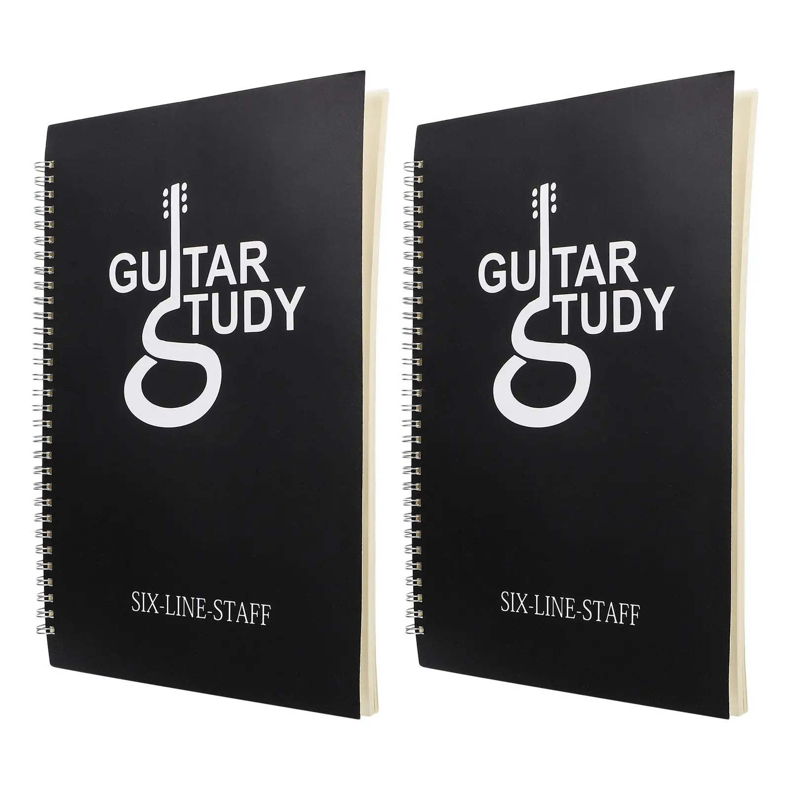 

2Pcs Guitar Tablature Notebook Blank Sheet Music Paper 6 String Manuscript Paper Chord Diagram Songwriting Music Journal