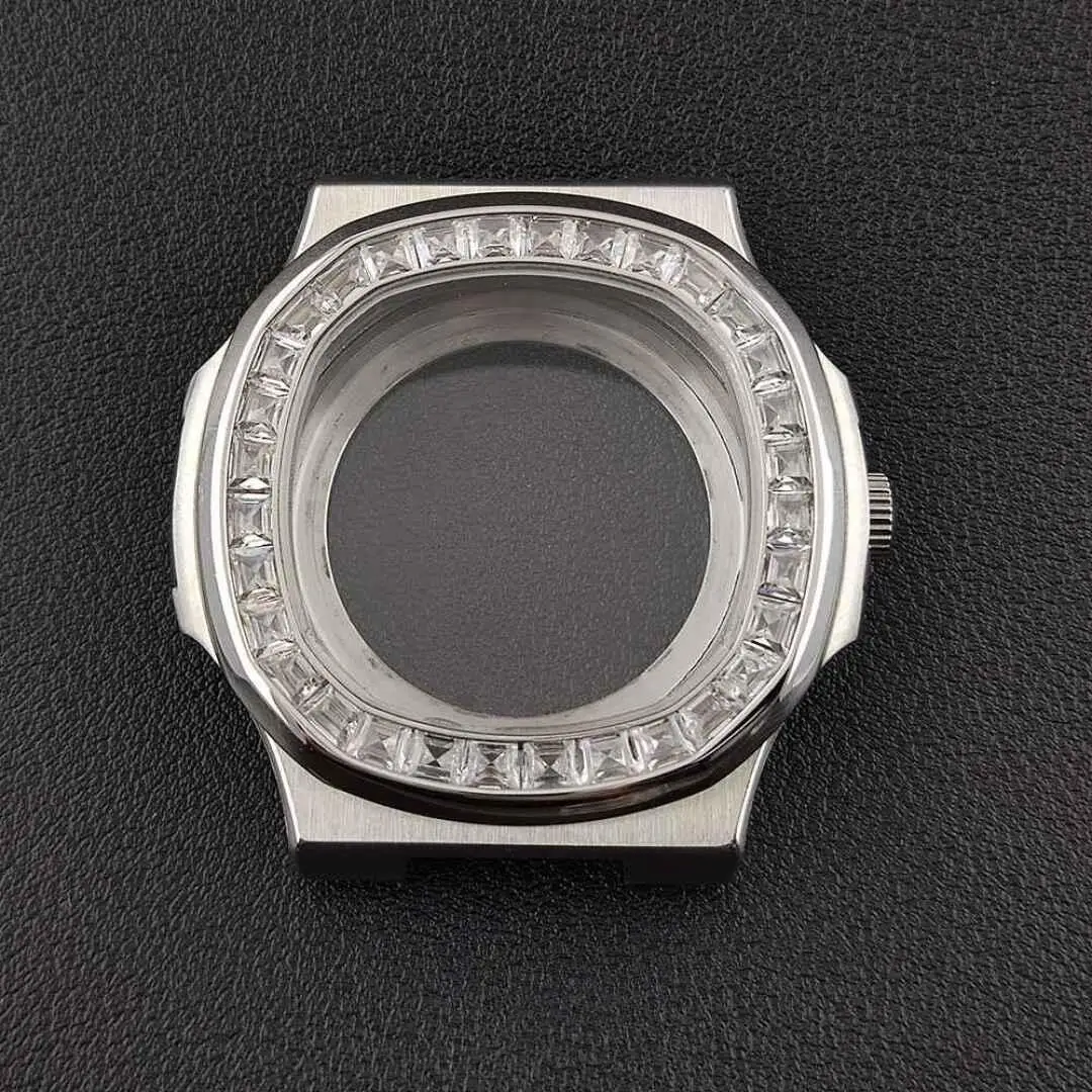 43mm10bar waterproof fit NH series 35 movement square Watch 316L stainless steel sapphire glass luxury watch case