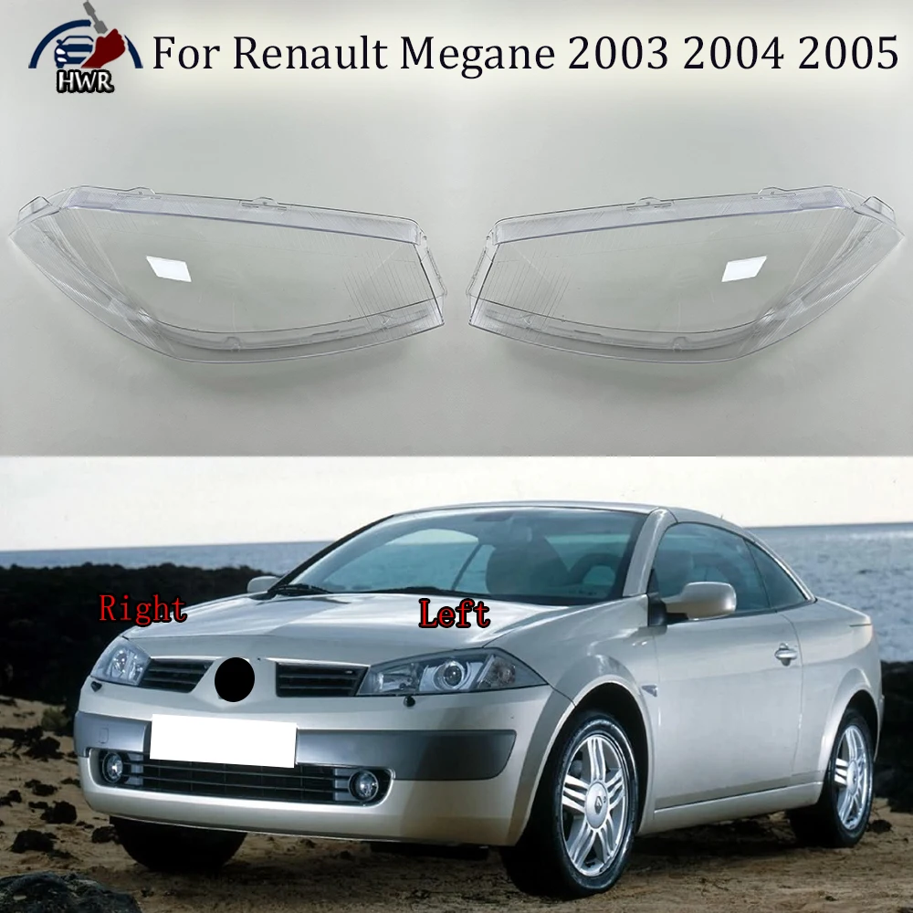 

Car Accessories Headlight Cover Transparent Lampshade Lamps Headlamp Shell Lens Plexiglass For Renault Megane 2003 2004 2005